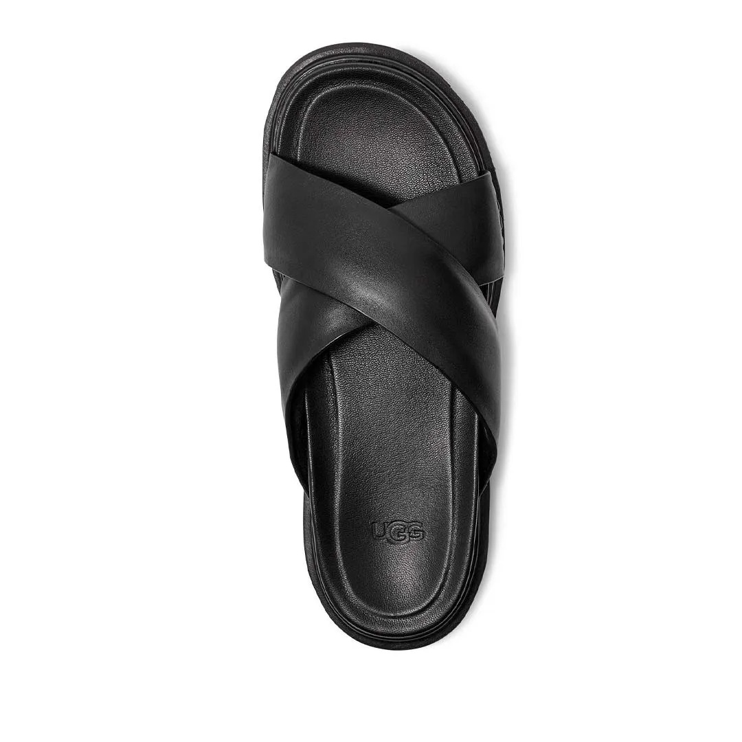UGG?  - Men's Capitola Cross Sandals (1153076-BLK) Non Slip Sole