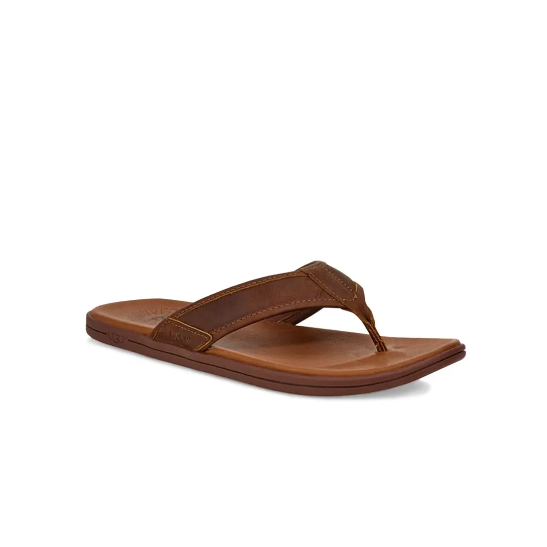 UGG? - Men's Seaside Leather Flip Flop Sandals (1102690-LUG) Durable Construction Urban Leisure