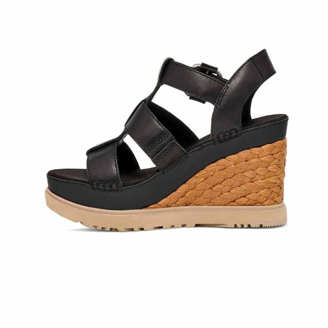 Open Toe Casual Shoes Memory Foam UGG? - Women's Abbot Strap Sandals (1152667-BLK)