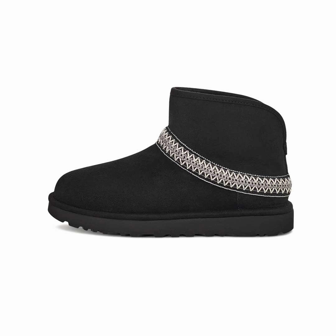 NYC Street UGG? - Women's Classic Mini Crescent Boots (1158262-BLK)