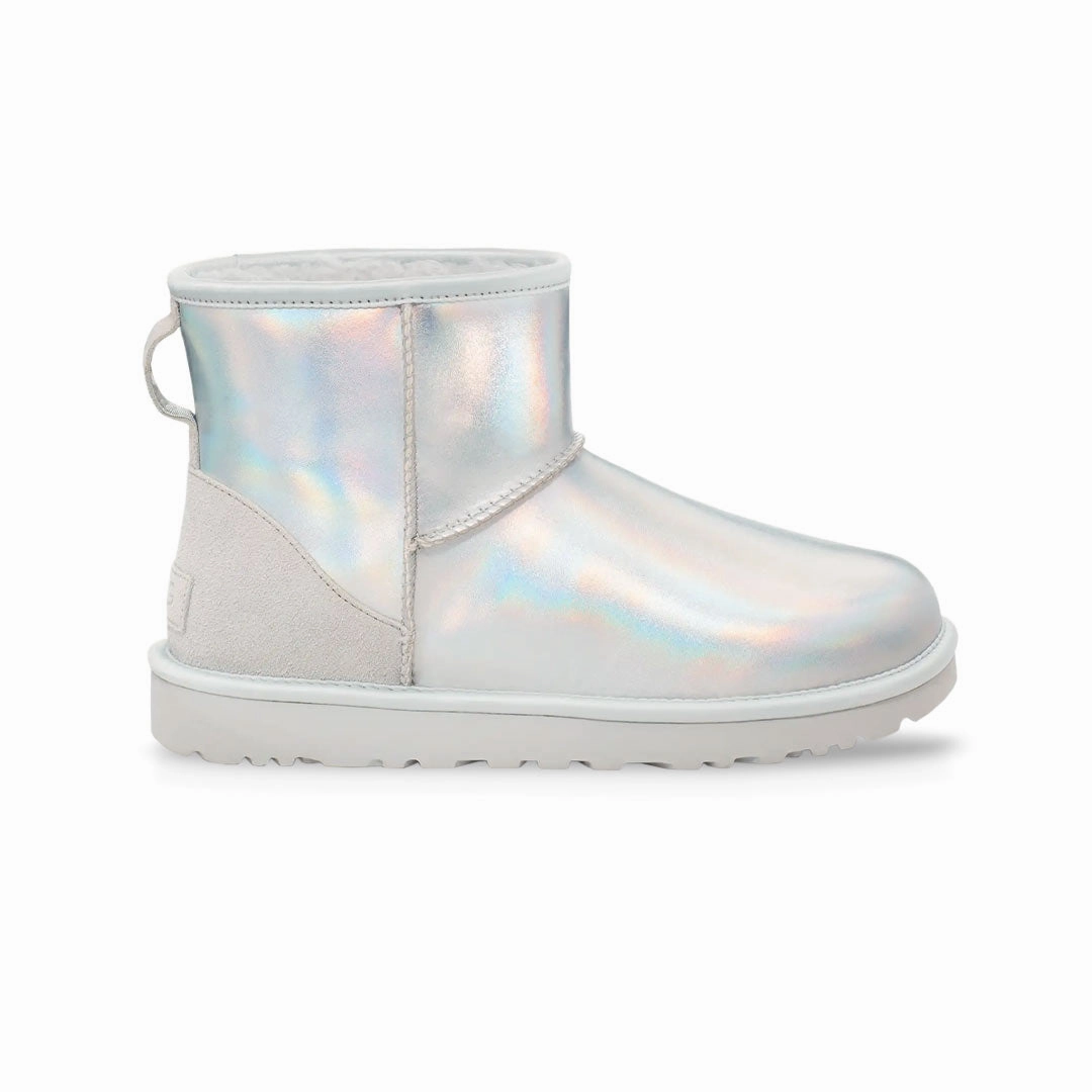 Impact absorption slip-resistant UGG? - Women's Classic Mini Iridescent Boots (1153532-GCGR)