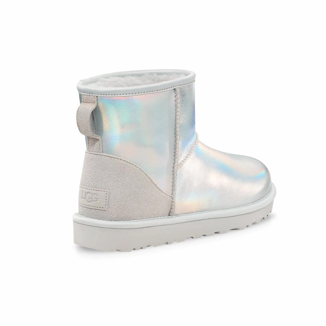 Feather Light Daily Walks Comfort Toe Box UGG? - Women's Classic Mini Iridescent Boots (1153532-GCGR)