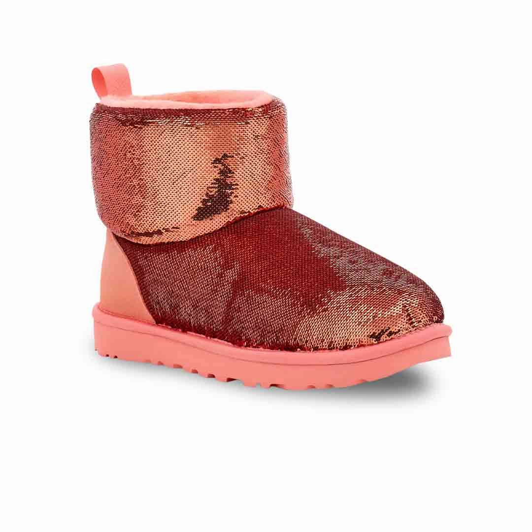 Elastic Collar Non Marking UGG? - Women's Classic Mini Mirror Ball Boots (1151291-SHPN)