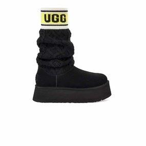 UGG? - Women's Classic Sweater Letter Boots (1144045-BLK) Travel Cushioned Step Cold Climate