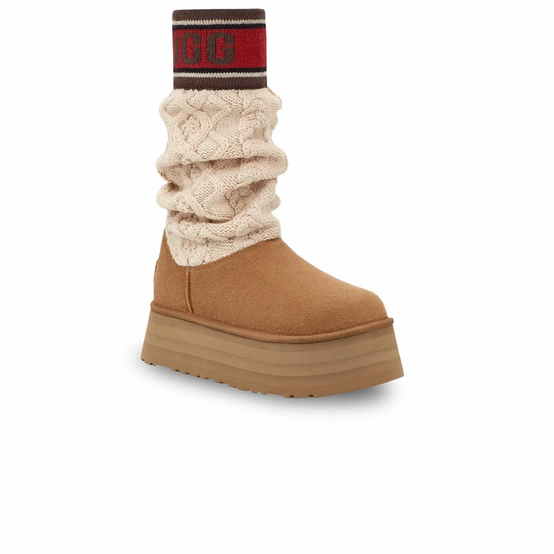 MemoryFoam Anti-Skid UGG? - Women's Classic Sweater Letter Boots (1144045-CHE)