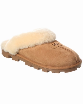 UGG Coquette Suede & Shearling Slipper Slip Comfort Sandals