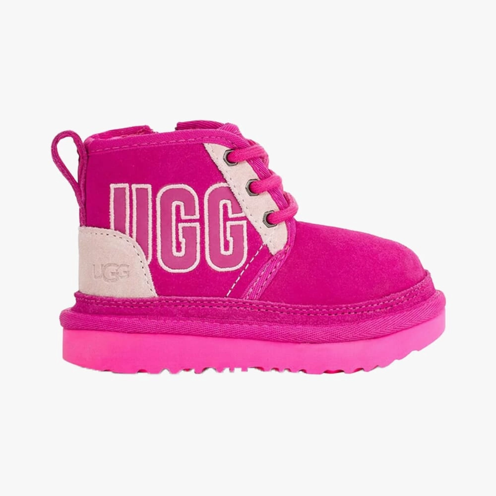 UGG Neumel Graphic Outline Pink Multi  1130787K-PKMU Grade-School Comfortable Stretch Slip Resistant Trail Runner