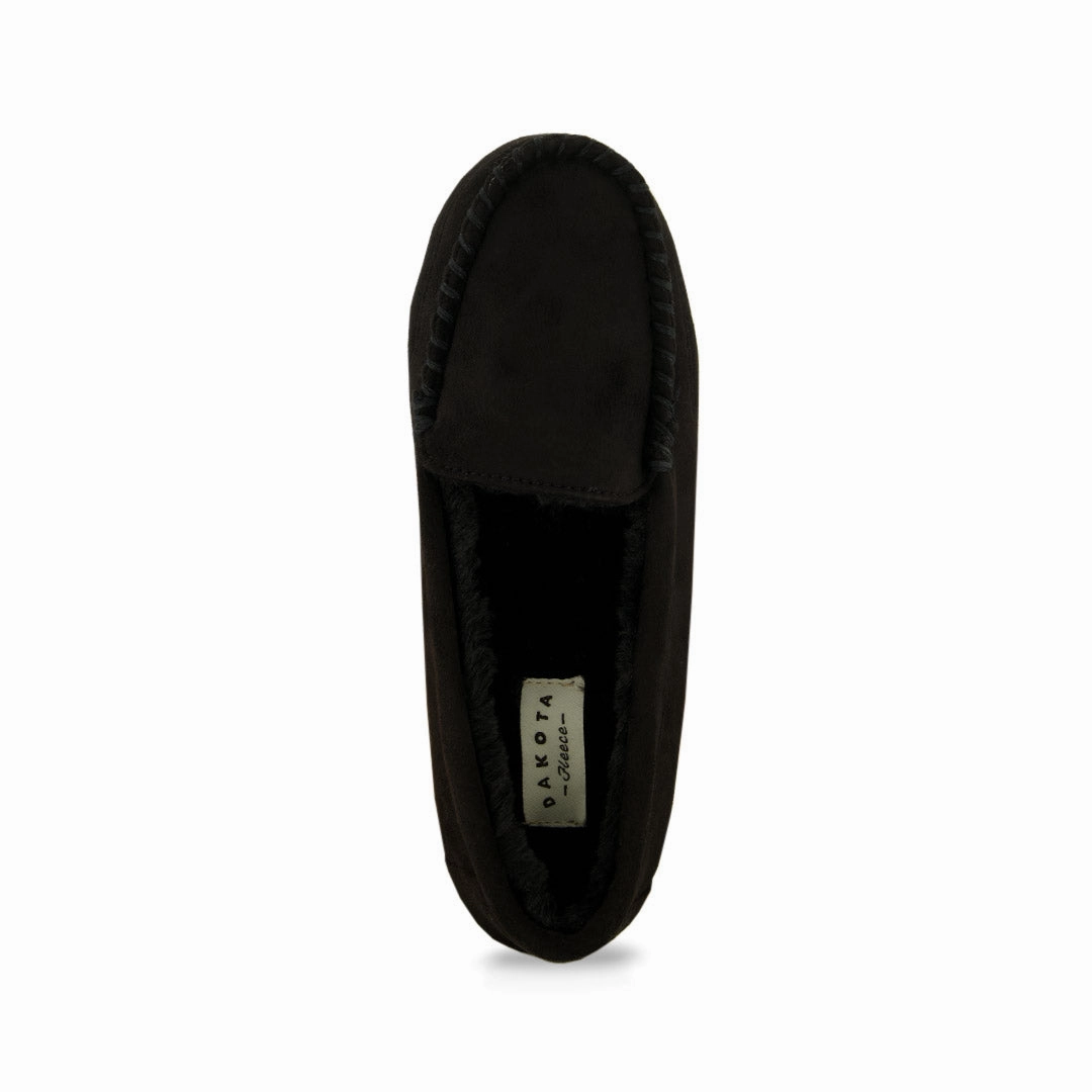 Unisex Appeal Dakota Fleece - Women's Memory Foam Slippers (SLF5976ADF BLK)