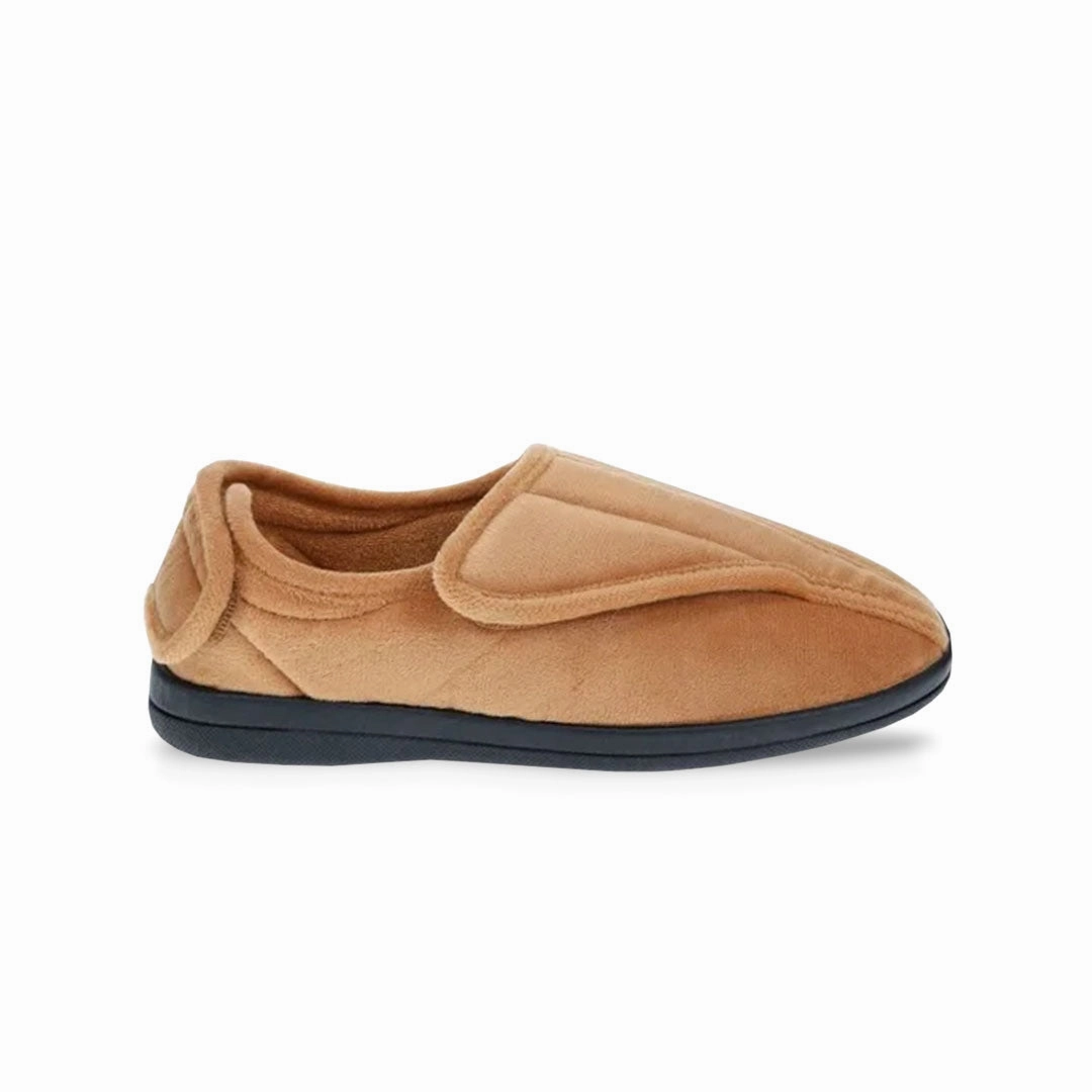 United Supply Co - Women's Velcro Slippers (SLF4931BUS TAN) Smart Design