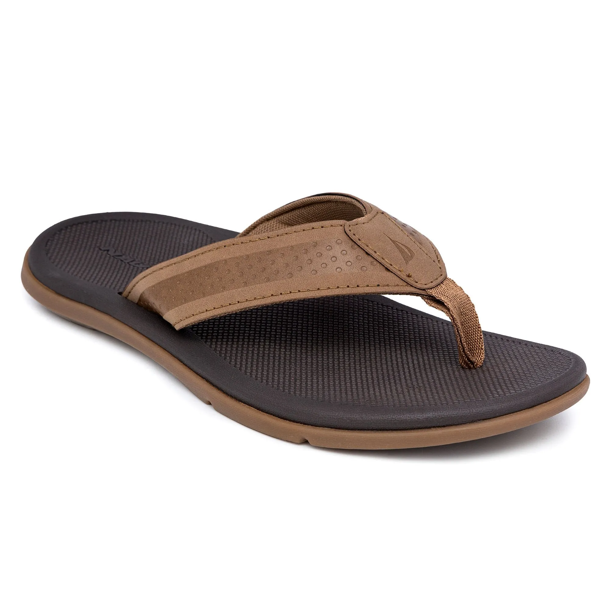 Nautica Mens Brand Icon Flip-Flop High-Performance Footwear
