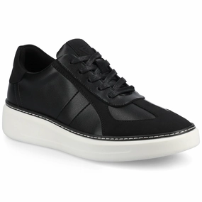 Vance Mens Berlin Lace-up Low Top Court Sneaker running on treadmill shoes