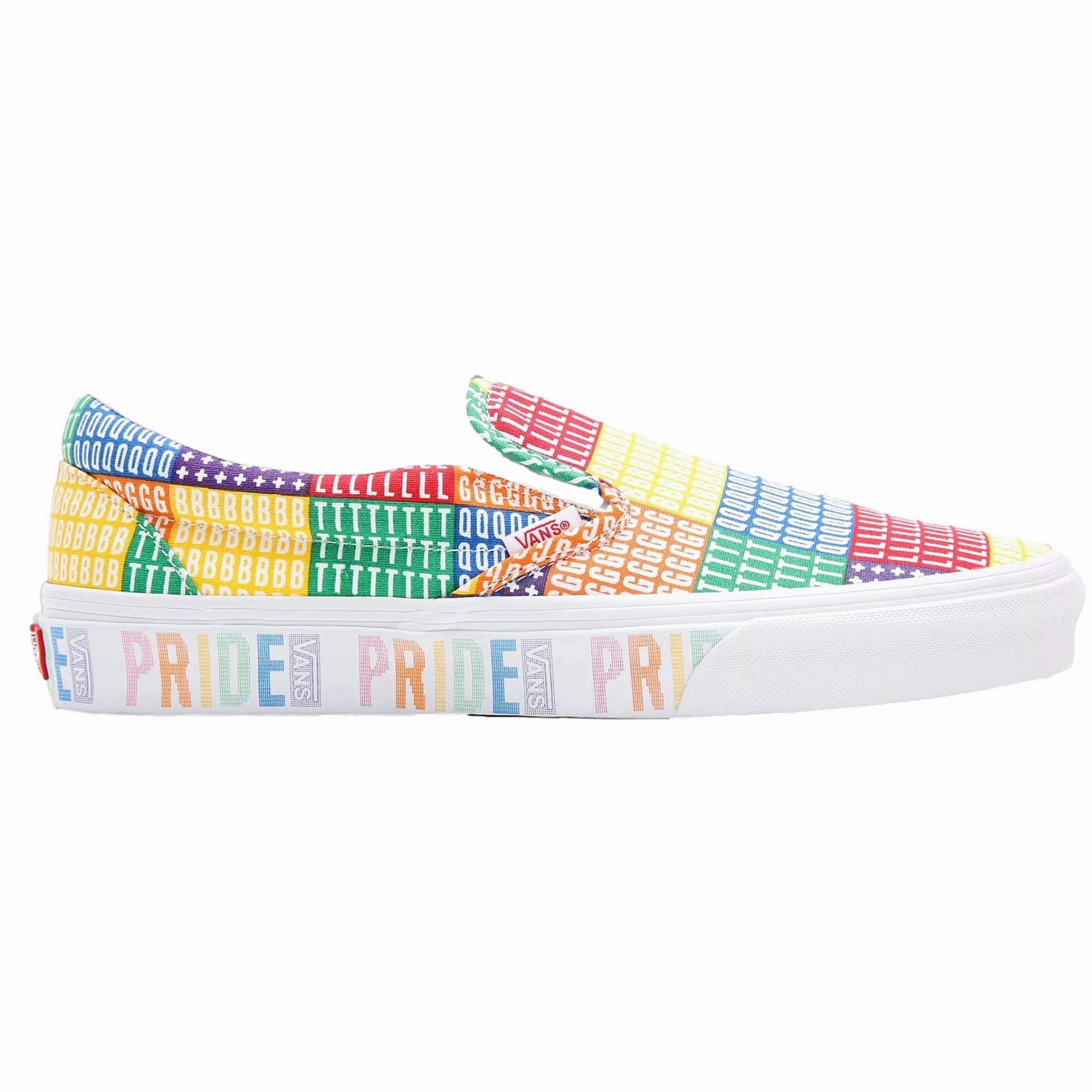 Closed Toe Vans Classic Slip-On Pride/Multi/True White  VN0A4BUT3WJ1 Pre-School