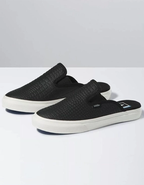 Torsion control Vans Classic VN0A4P3UVYE Mule Men's Black Leather Slip On Casual Shoes JOBB1993