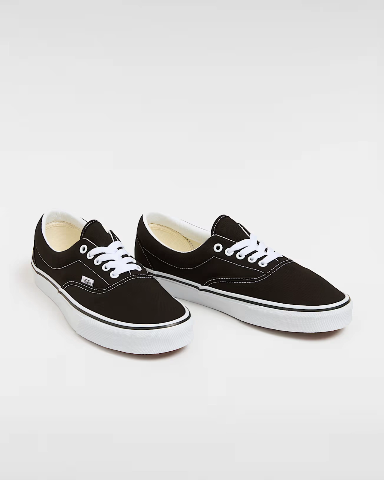 Vans Era VN000EWZBLK Sneaker Mens Black White Canvas Skateboard Shoes GBNC481 (Black,5) jogging shoes