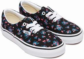 Vans Era VN0A38H88KI Kids Ditsy Flora Black True White Shoes Size US 10.5 ZJ112 Soft Collar Premium Sole