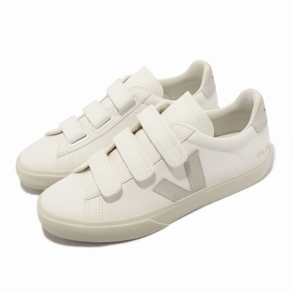 Veja Recife Logo RC0502919B Sneaker Mens Extra White Leather Low Top Skate Shoes Comfort Sockliner