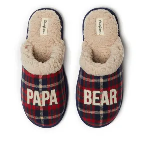 Sandal Insoles Breathable Dearfoams Men's Papa Bear Plaid Scuff Slipper