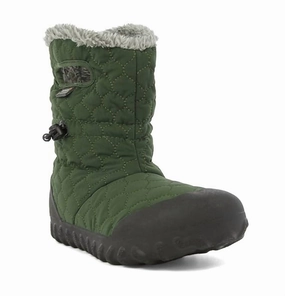 Ready For Adventure nylon Women's B-Moc Quilt Puff Snow Boot In Olive