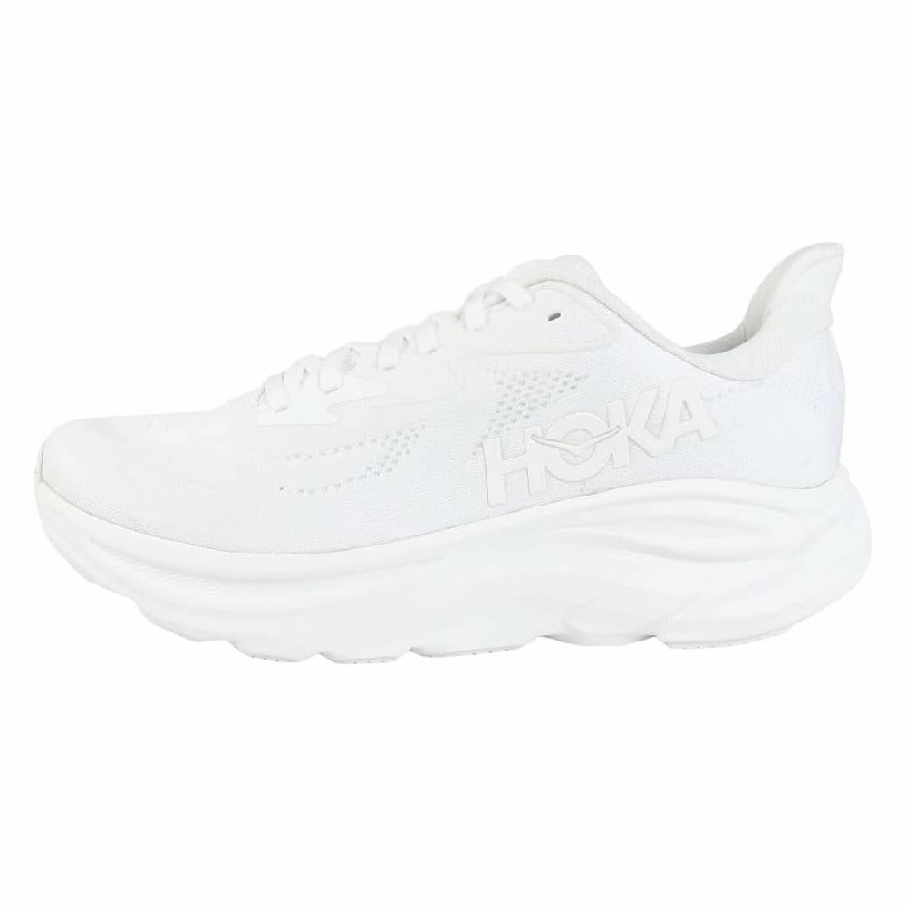Hoka One Mens Clifton 10 Road Running Shoes - White nylon