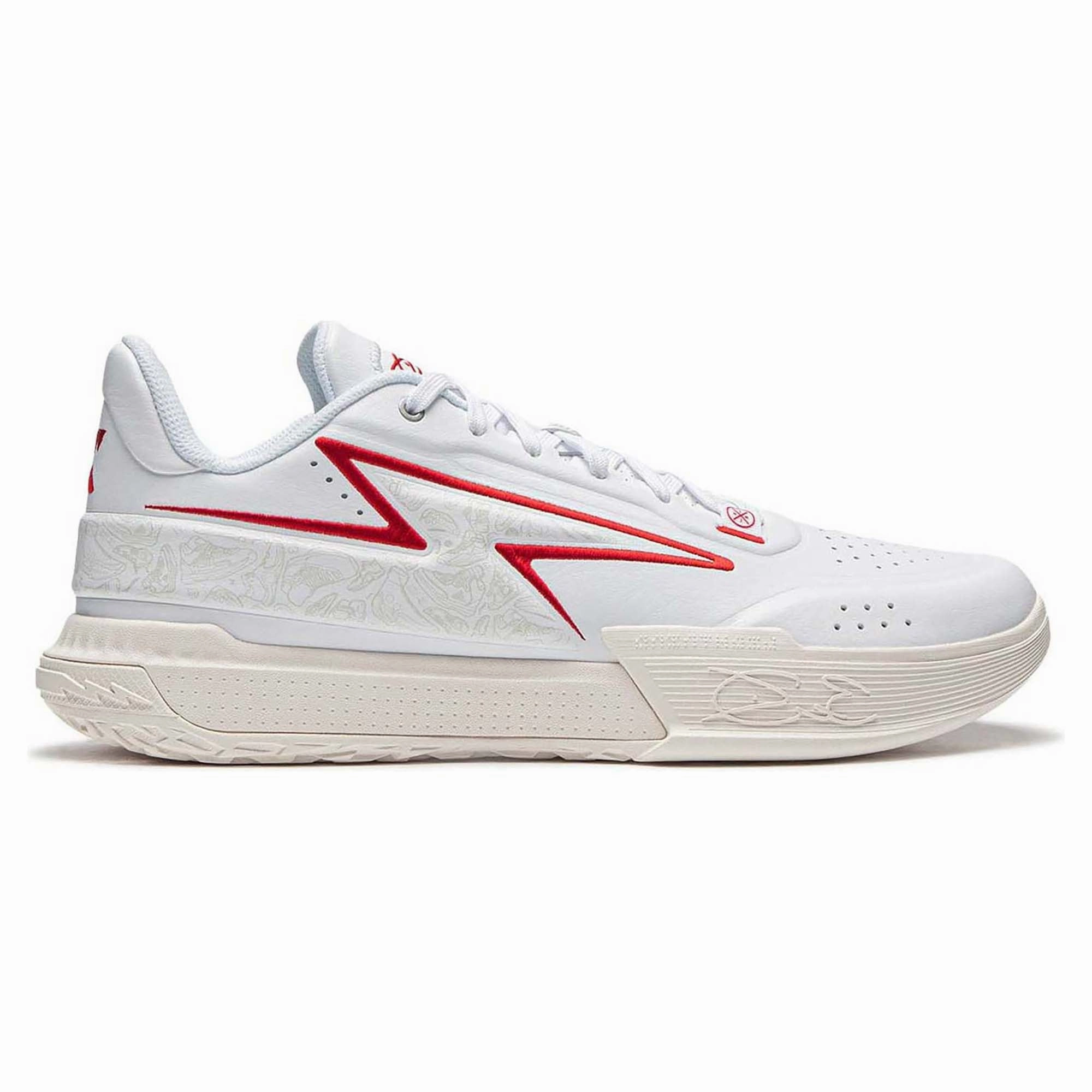 Wade Flash 'Fire Red' Men's Basketball Shoes Outdoor Game Endurance Boost