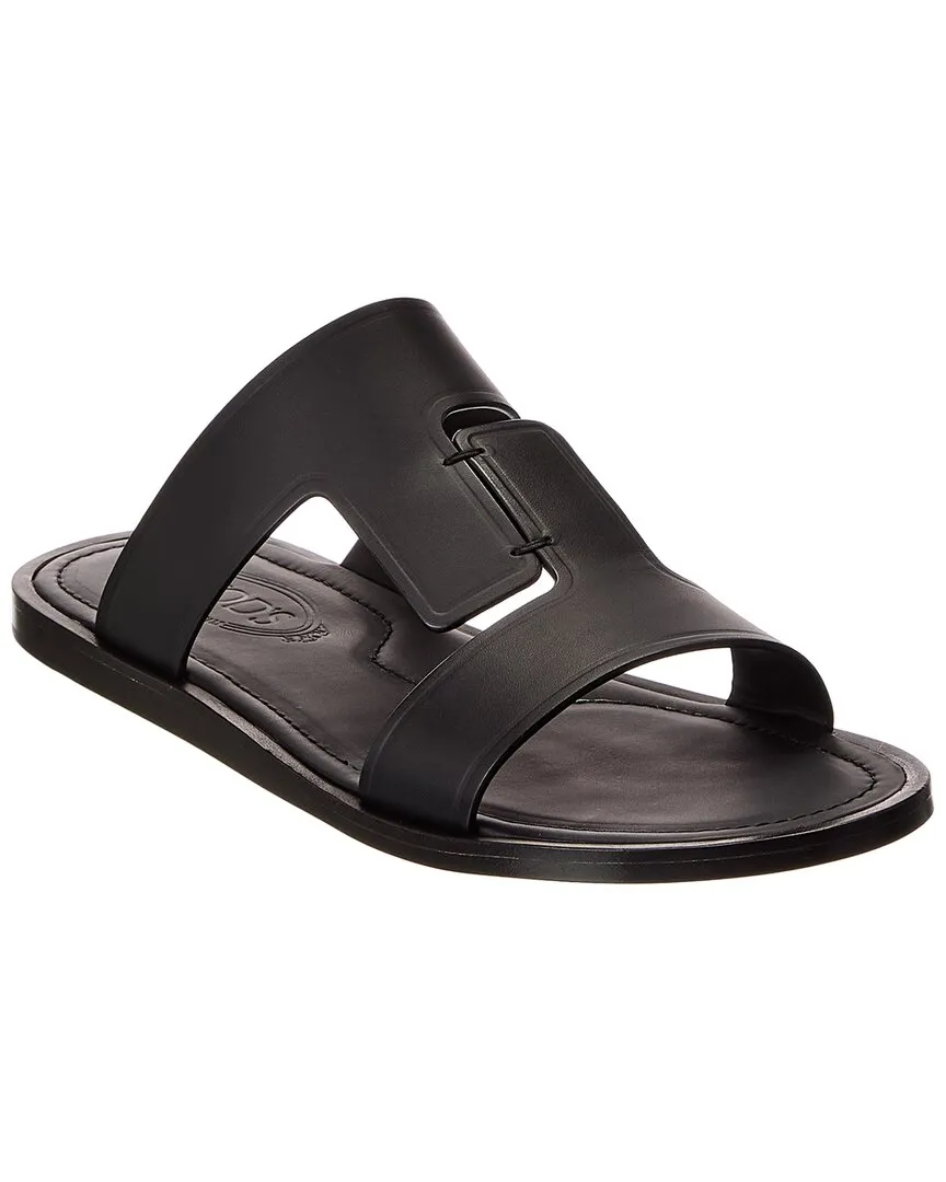 Chic Footwear for Summer Sunset Stroll TOD??s Leather Sandal