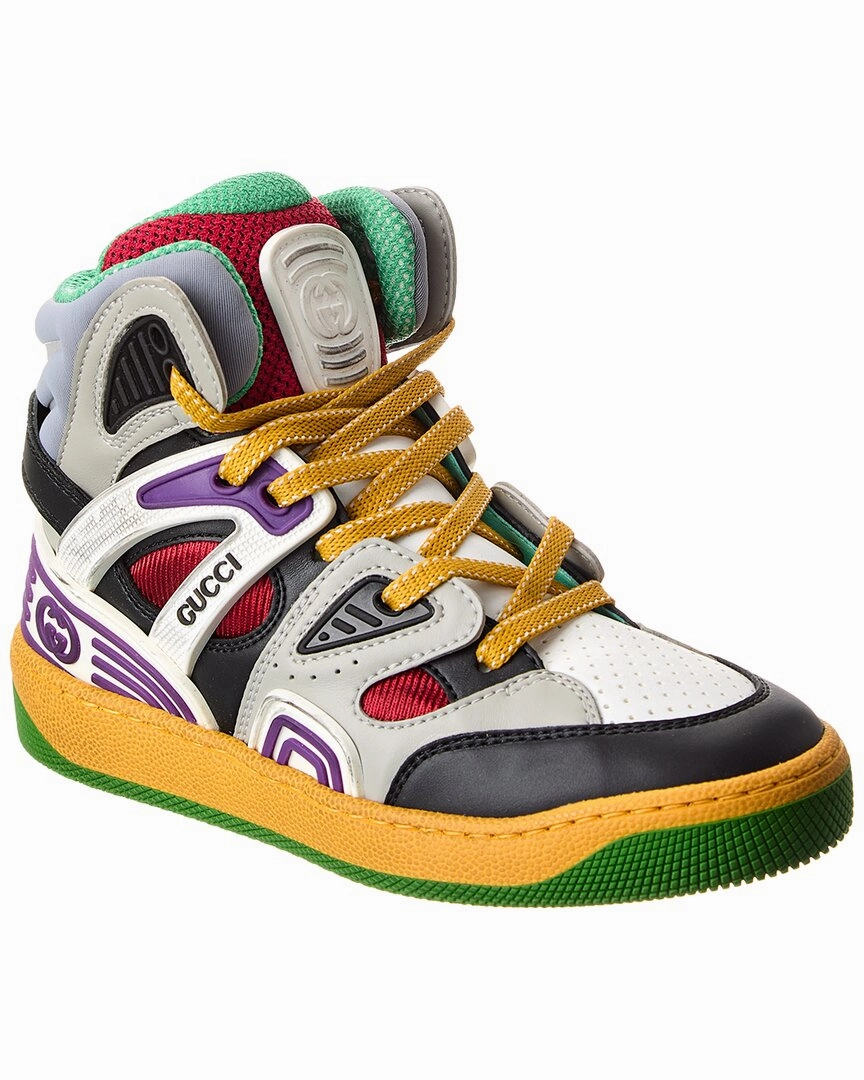Gucci Basket Leather & Mesh Sneaker Club Meet