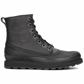 Sorel Madson 1964 Waterproof Black / Black  NM2614-010 Men's Reinforced Heel Counter All-Purpose