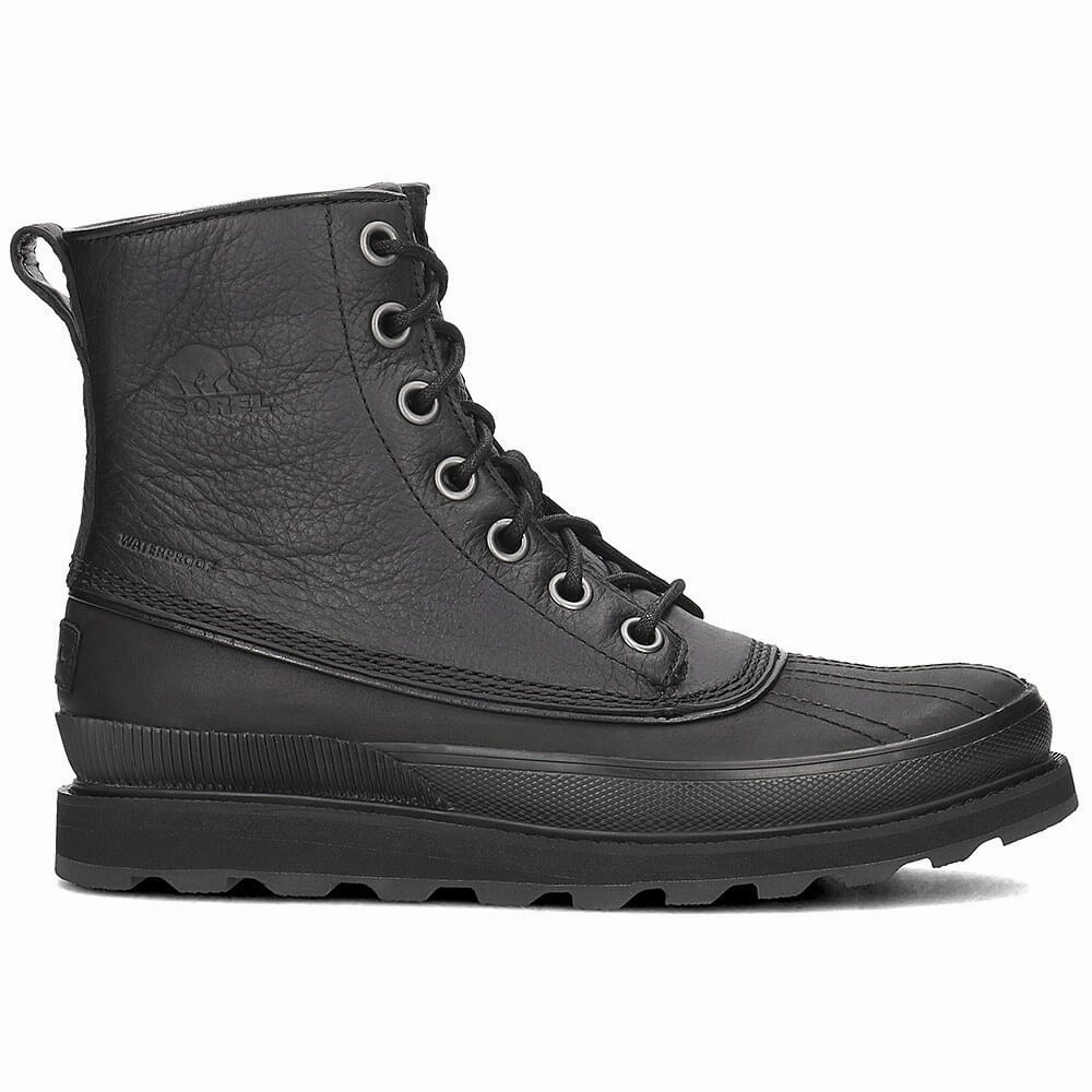 Sorel Madson 1964 Waterproof Black / Black  NM2614-010 Men's Reinforced Heel Counter All-Purpose