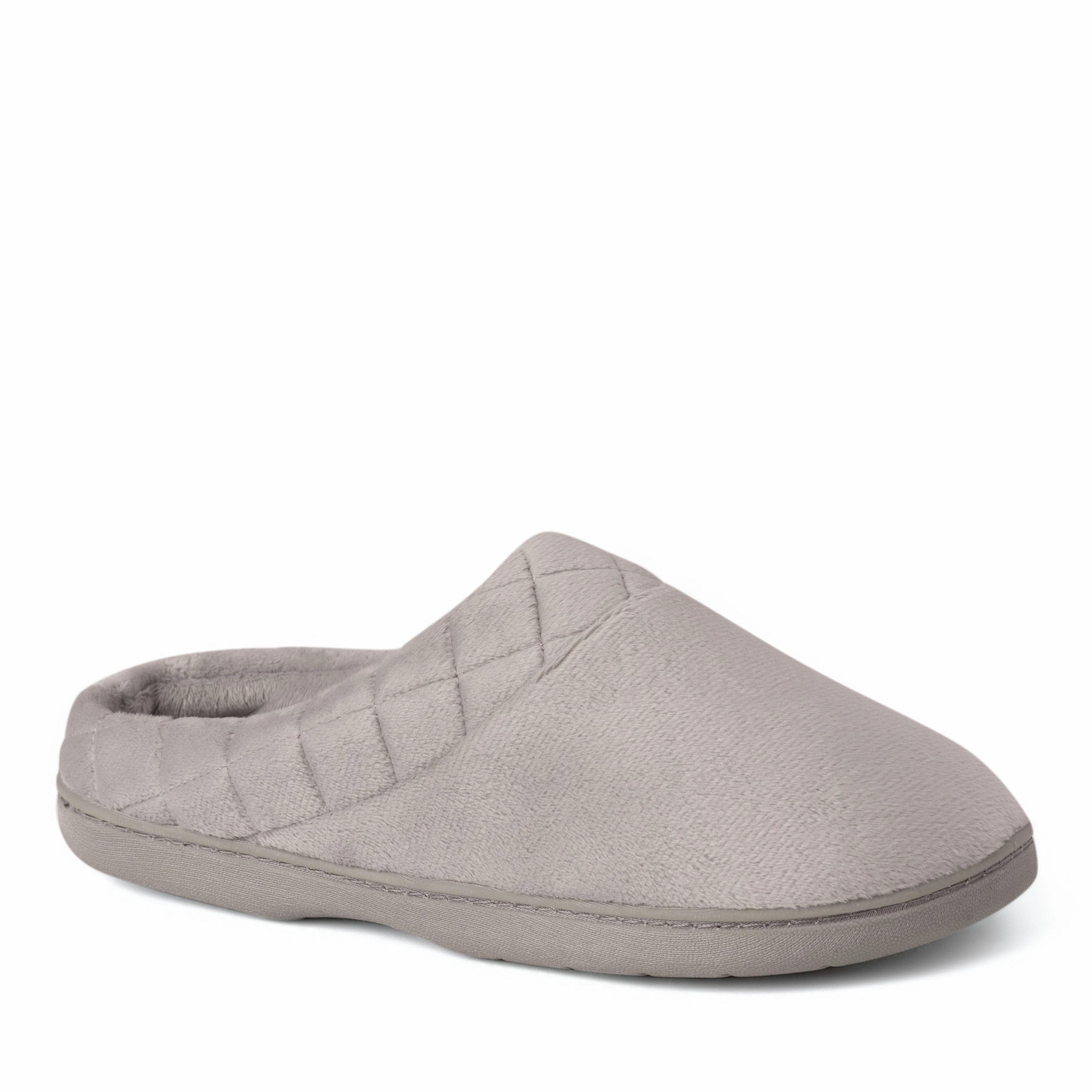 Mid Top Relax Walk Dearfoams Women's Darcy Quilted Cuff Velour Clog Slipper