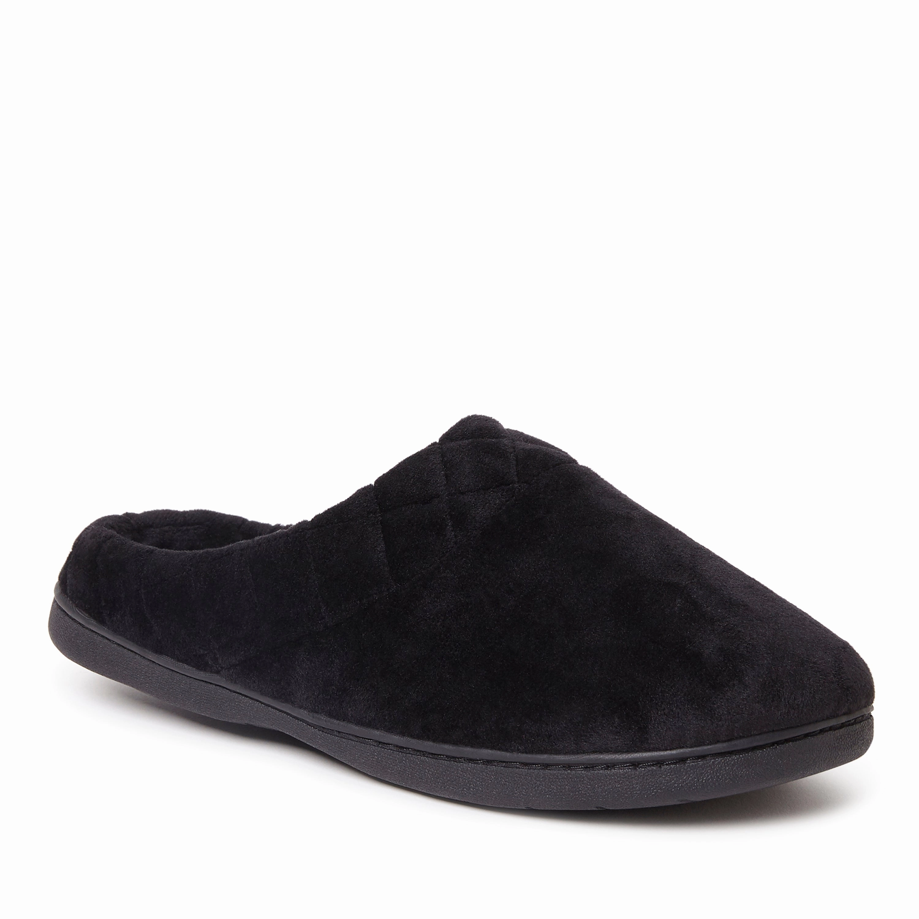Easy Vibe Dearfoams Women's Darcy Quilted Cuff Velour Clog Slipper
