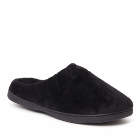 Easy Vibe Dearfoams Women's Darcy Quilted Cuff Velour Clog Slipper