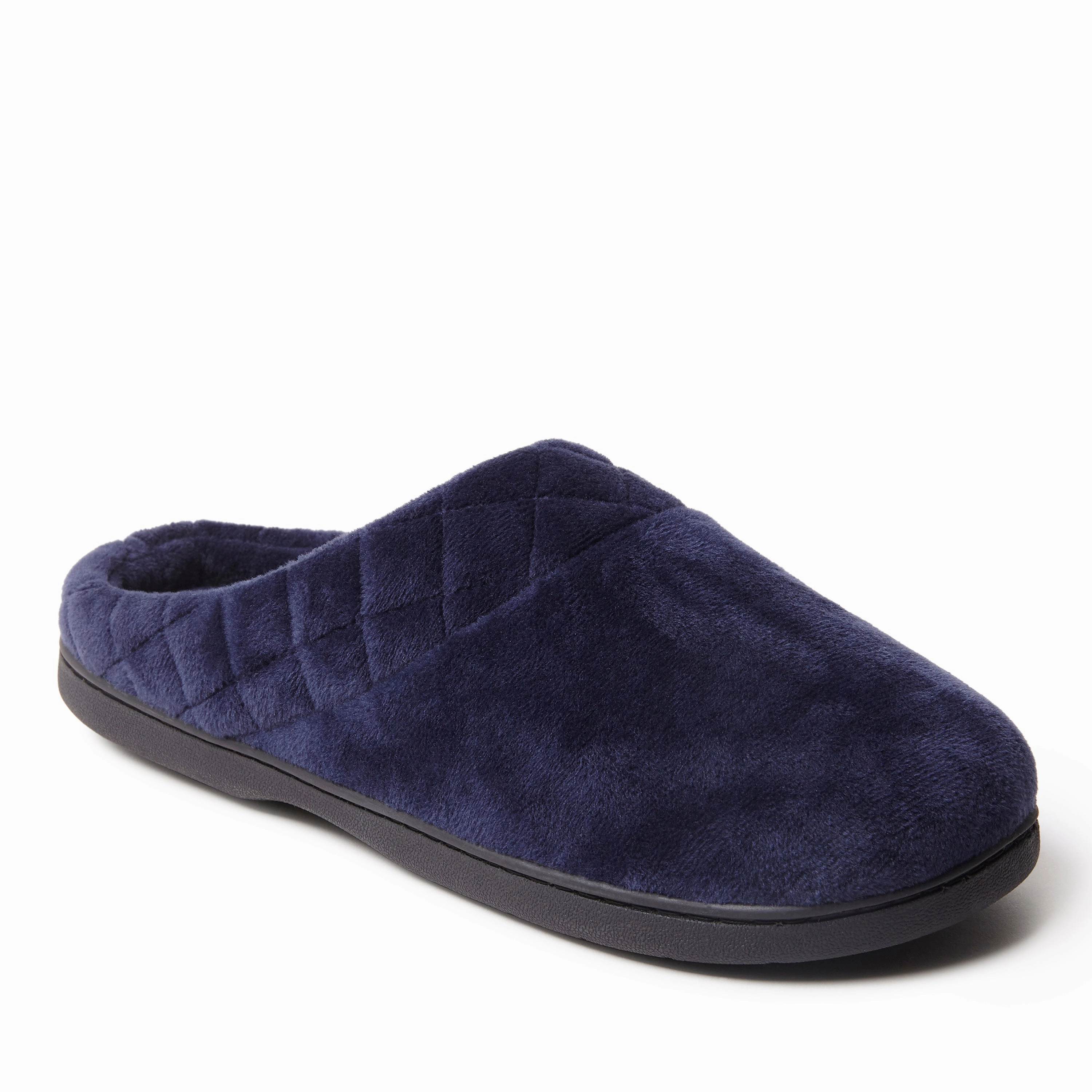 Dearfoams Women's Darcy Quilted Cuff Velour Clog Slipper Synthetic Upper