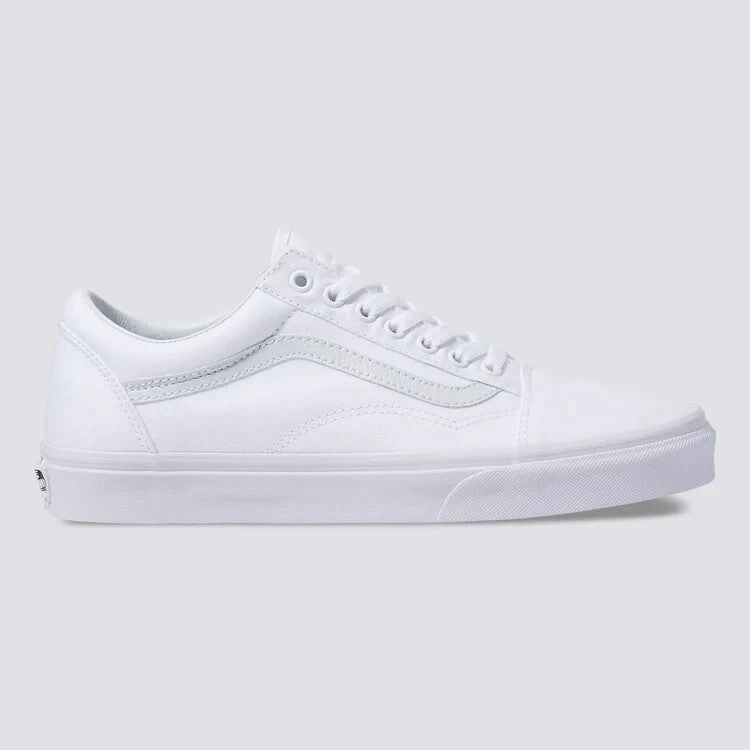 tear - resistant Vans Old Skool VN000D3HW00 Sneaker Men's True White Canvas Skate Shoes FD942 (White,5)