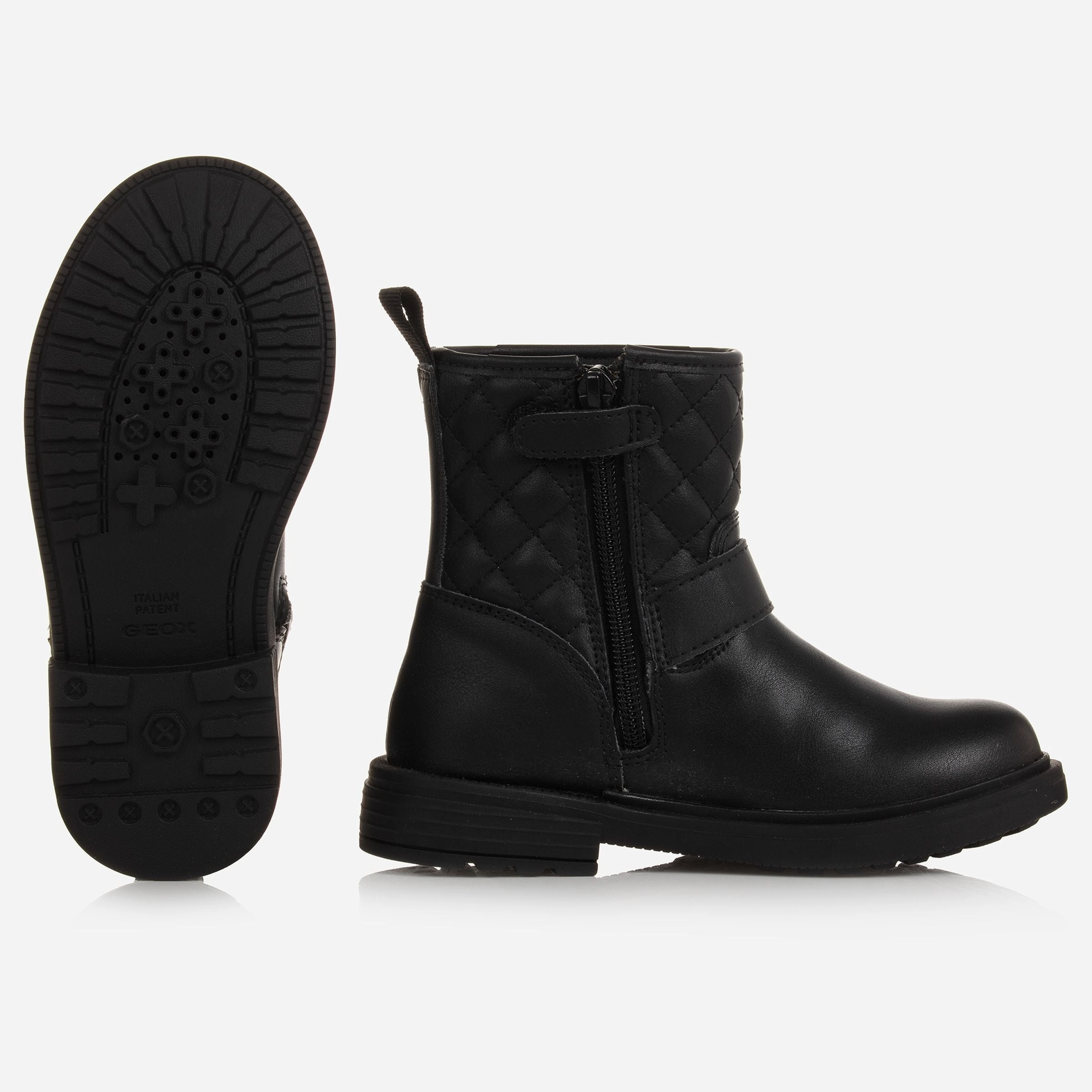 Black Eclair Ankle Boots Day Glow