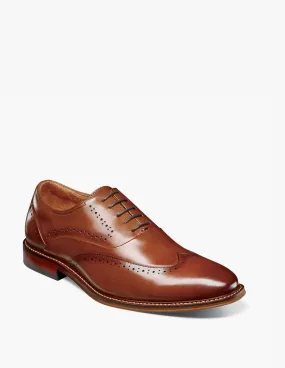 Macarthur Wingtip Oxford Shoe In Cognac Balanced Structure Versatile User