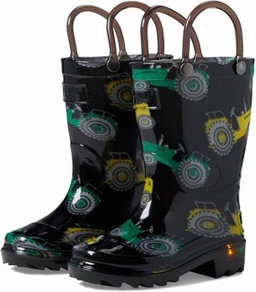 quick dry Stable Support Active Nomad Western Chief Tractor Lighted Kids Multi Mid Calf Pull On Rain Boots FD1444
