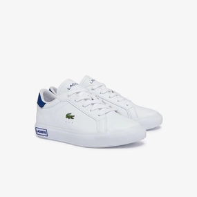 Comfort White Heel Logo Teen Trainers