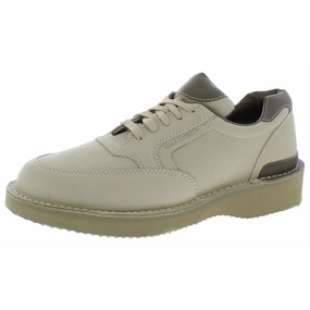 Ultra-Walker Mens Leather Lace-Up Walking Shoes Wicking