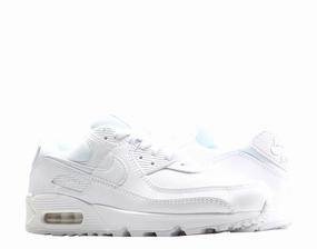 Nike Air Max 90 Triple White/White-Wolf Grey Men's Running Shoes CN8490-100 streamlined look