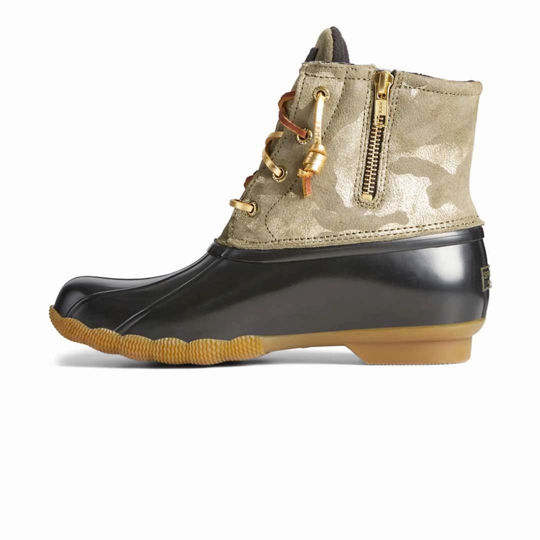 Sturdy sole Farm Ready Sperry - Women's Saltwater Metallic Camo Duck Boots (STS86694)