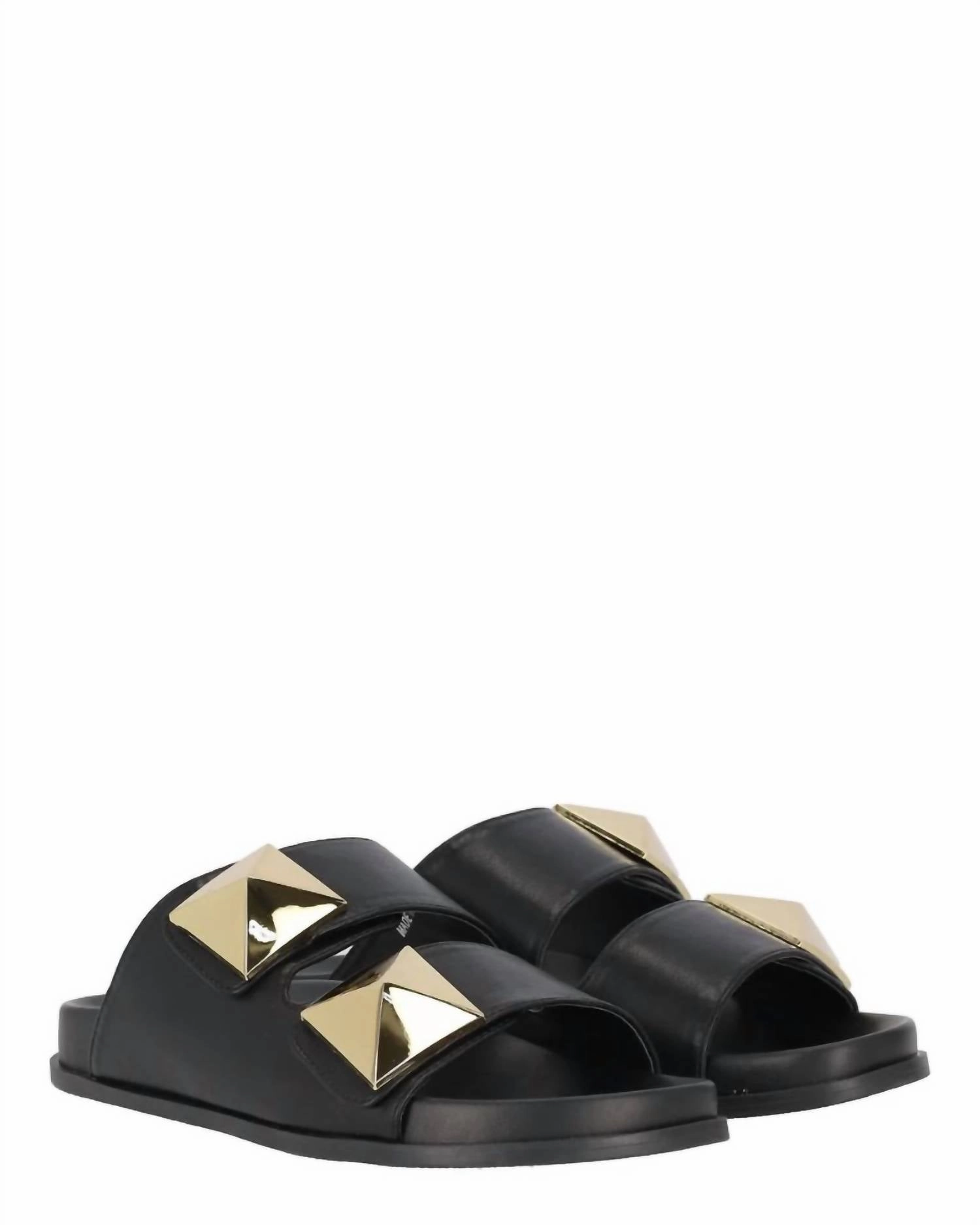 Superior Performance Woman's P23Us Slippers In Black / Gold