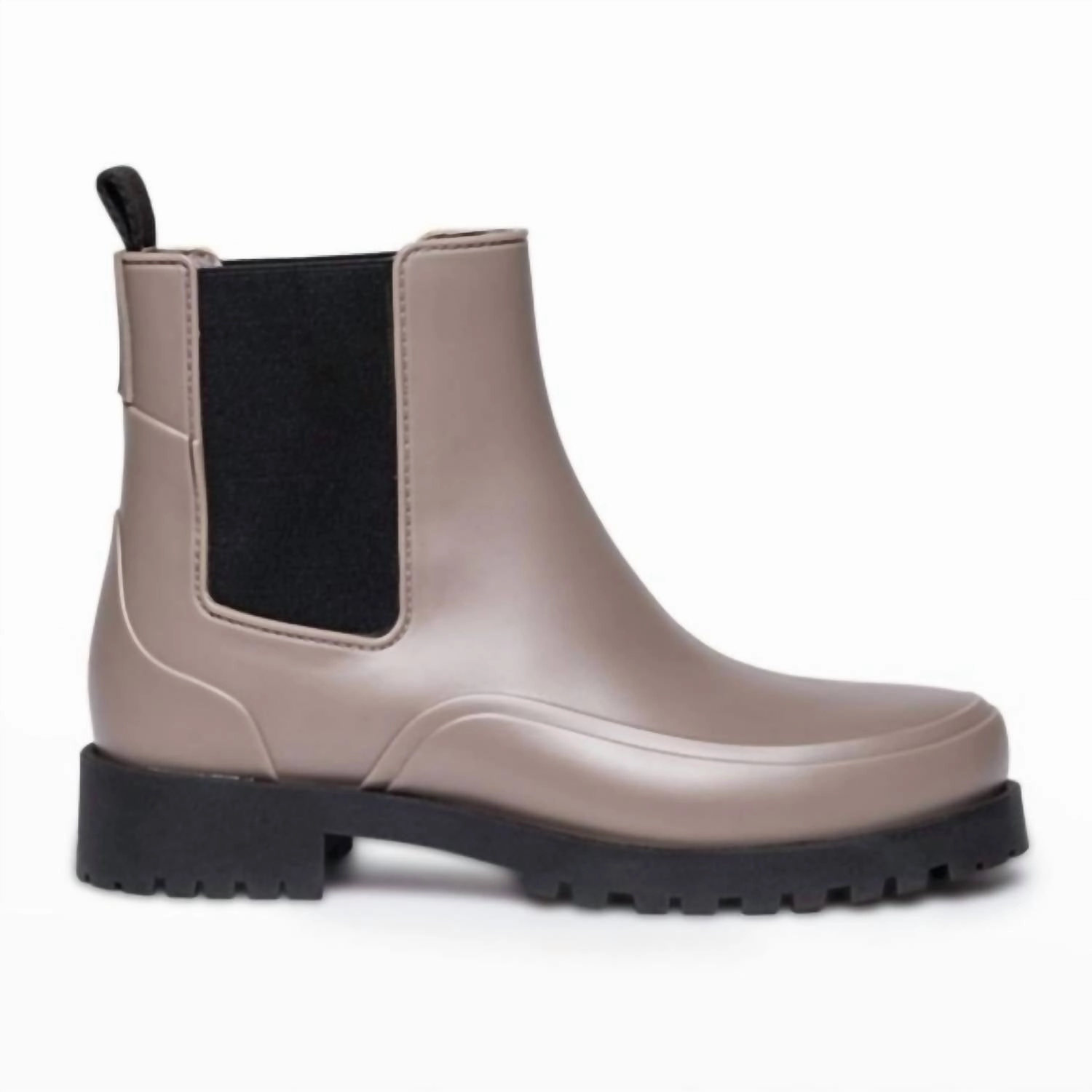 Quick Comfort Women Addison Rain Boots In Black/taupe