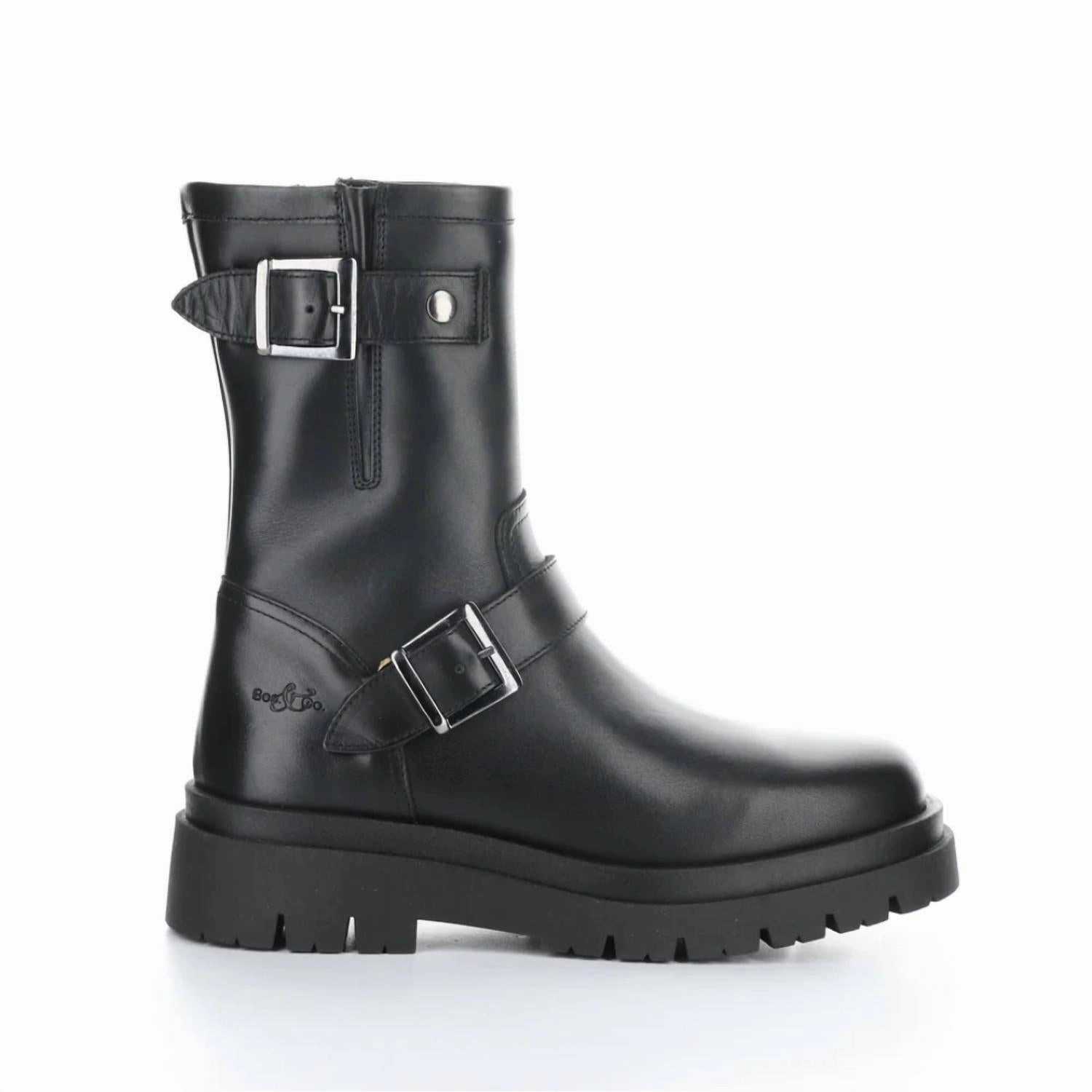 Smooth Style Women Marang Round Toe Boots In Black