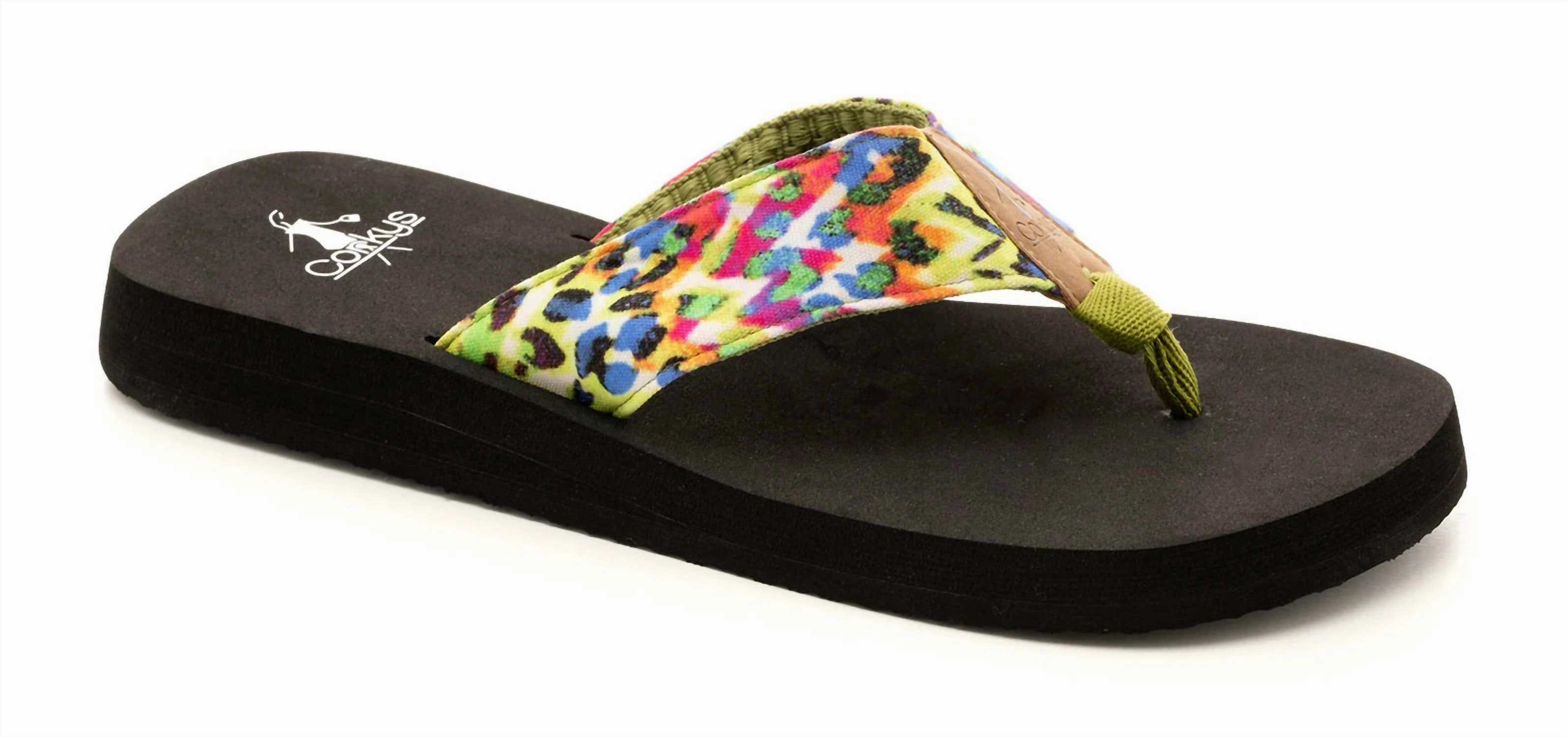 Women's Aquaholic Flip Flop In Multi Leopard Sandal Style