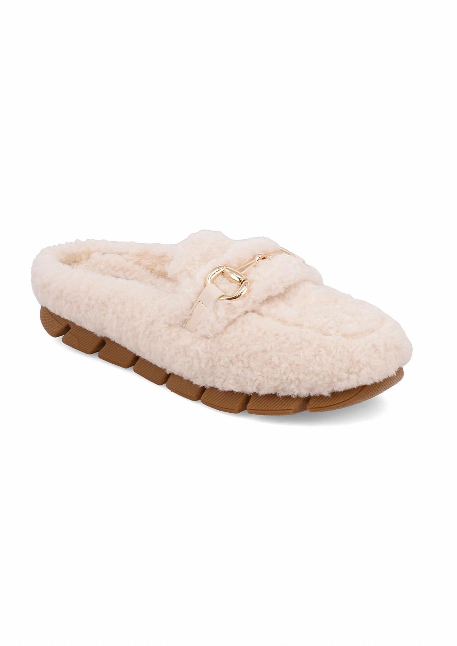 Women's Berkley Shearling Mules In Off White Outdoor Vibe