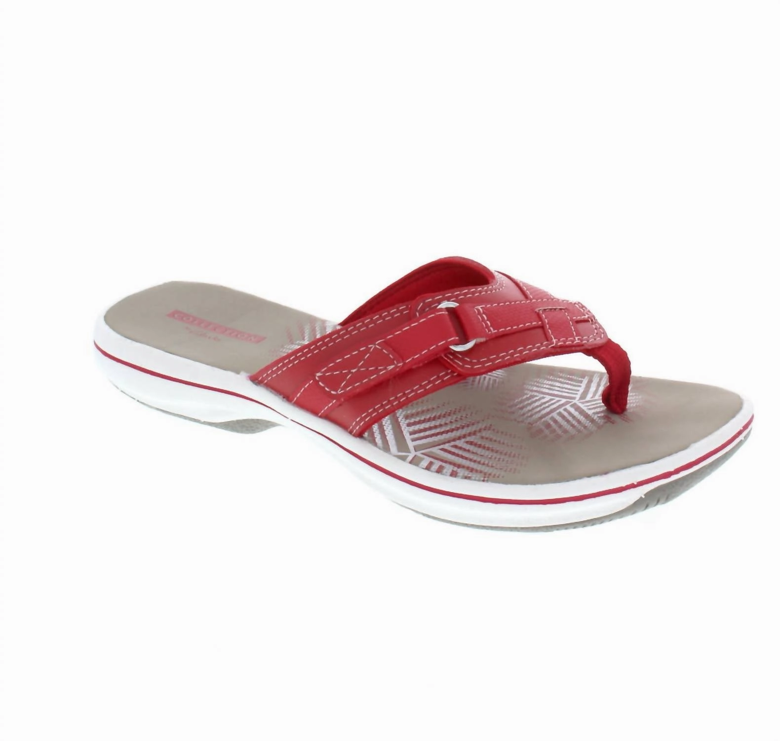 Chill Fit Quick Comfort Women's Breeze Sea Flip-Flops In Red