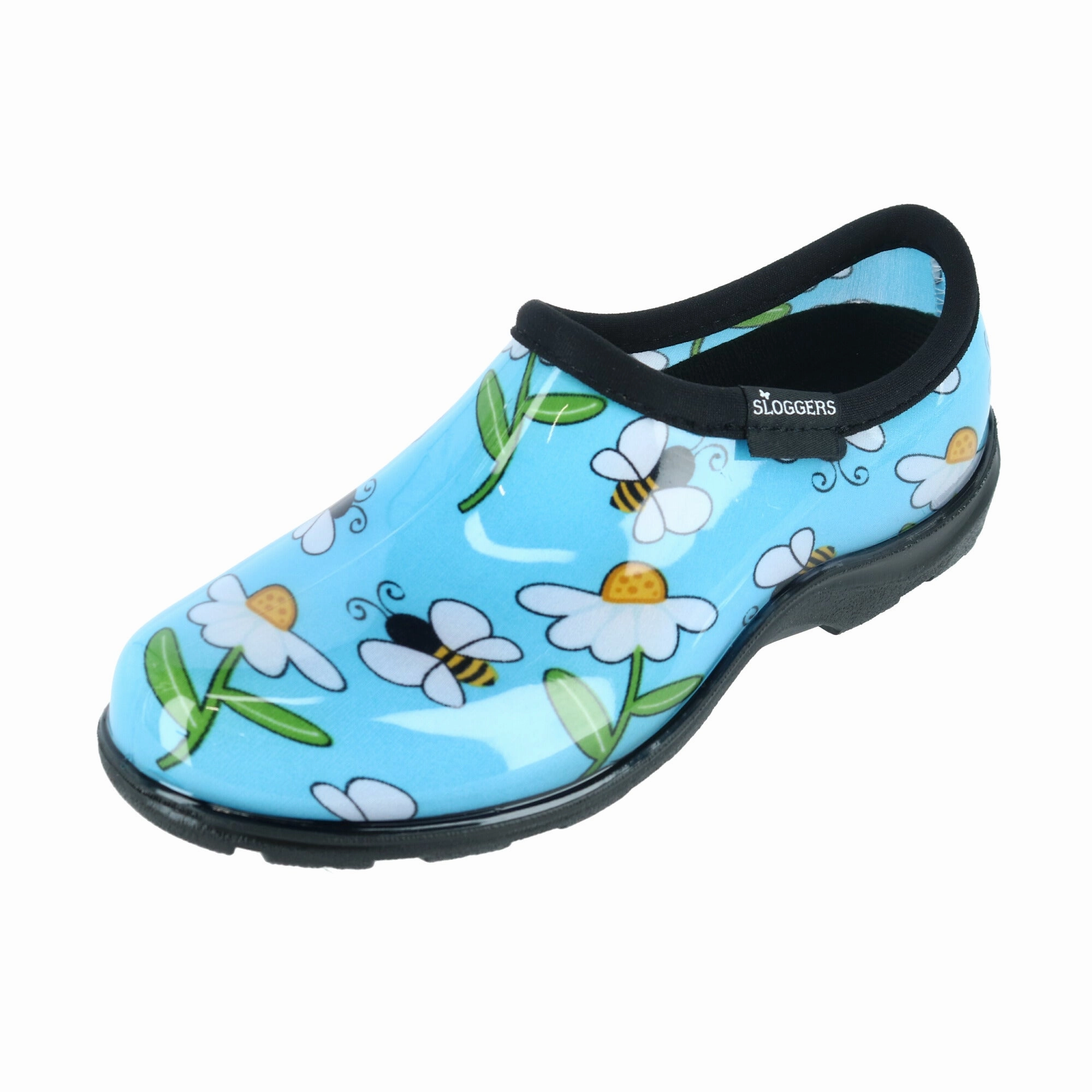 Mud Resistant Stylish Explorer subtle style Women's Bumble Bee and Flower Print Rain and Garden Shoes