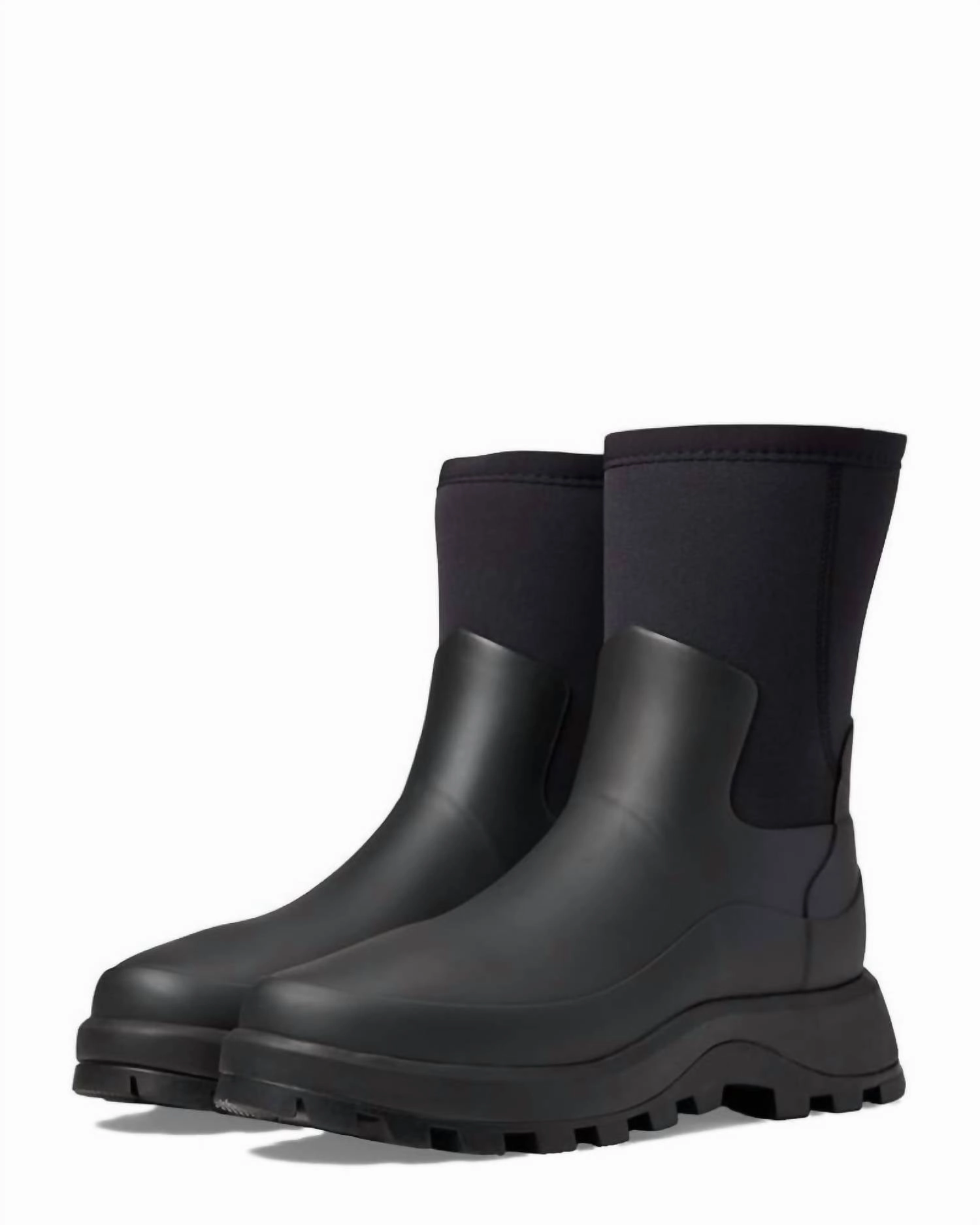 Cushion Zone Durable Layer Women's City Explorer Short Rain Boot In Black