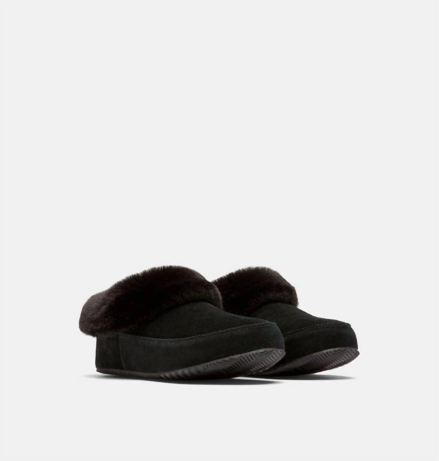 Zip Up Women's Coffee Run Slipper In Black Sea Salt