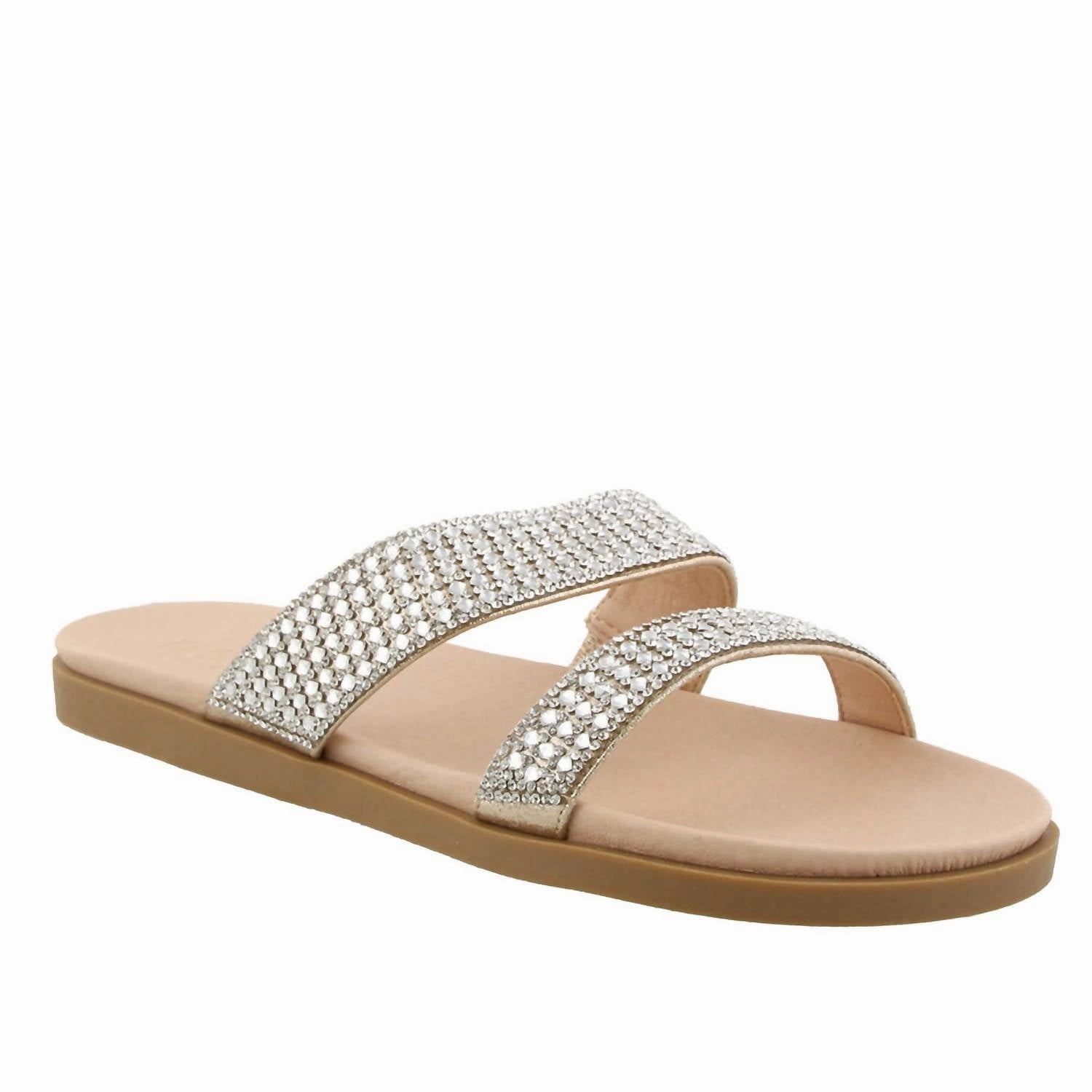 Women's Doreen Sandal In Nude/rhinestone Quick Sandal Walk